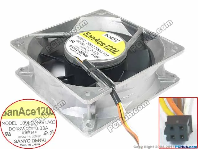 SANYO 109L1248V1A03 DC 48V 0.33A 120x120x38mm Server Square fan SANYO 109L1248V1A03 DC 48V 0.33A 120x120x38mm Server Square fan