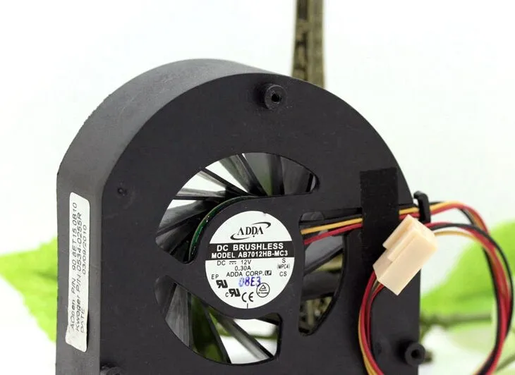 ADDA AB7012HB-MC3 7CM 12V 0.30A dual ball turbo fan ADDA AB7012HB-MC3 7CM 12V 0.30A dual ball turbo fan