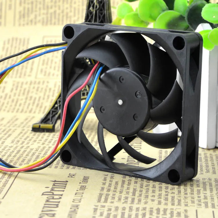 Nidec TA275DC C35598-35 GFOX 7cm 12V 0.48A four-wire pwm axial fan Nidec TA275DC C35598-35 GFOX 7cm 12V 0.48A four-wire pwm axial fan