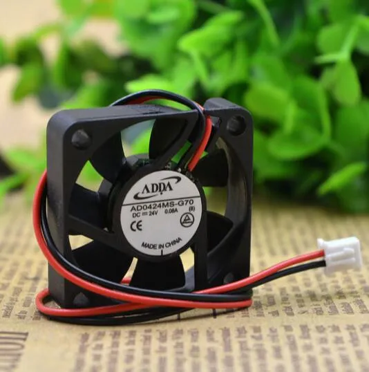 ADDA AD0424MS-G70 4CM 40*40*10 24V 2line printer inverter cooling fan ADDA AD0424MS-G70 4CM 40*40*10 24V 2line printer inverter cooling fan