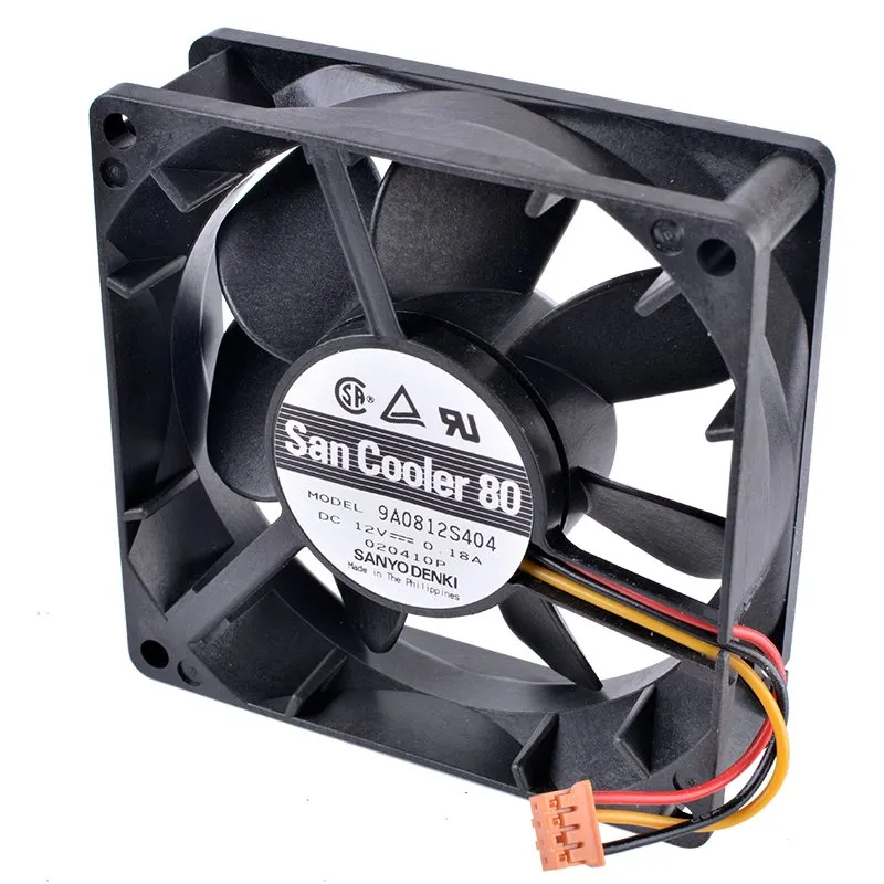 Sanyo 9A0812S404 12V 0.18A Double ball bearing cooling fan Sanyo 9A0812S404 12V 0.18A Double ball bearing cooling fan