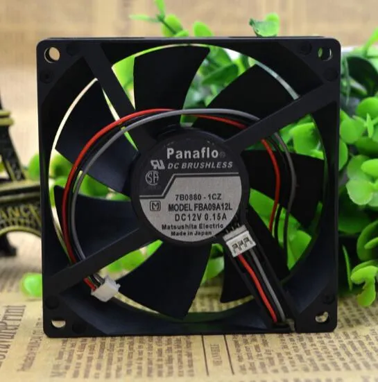 Panaflo FBA09A12L 0.15A 12V three wire speed fan chassis fan Panaflo FBA09A12L 0.15A 12V three wire speed fan chassis fan
