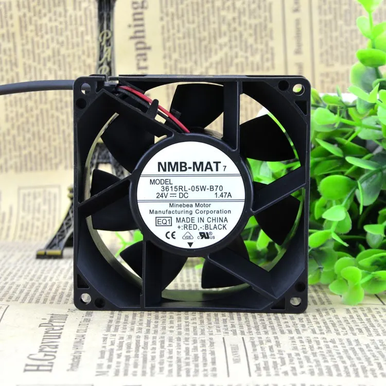 NMB 3615RL-05W-B70 -E00 DC24V 1.47A 92X38.4MM cooling fan NMB 3615RL-05W-B70 -E00 DC24V 1.47A 92X38.4MM cooling fan