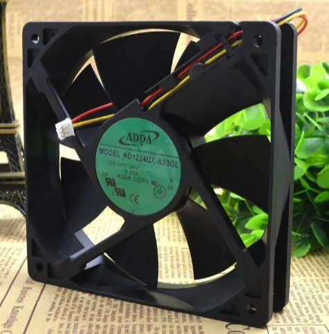 ADDA AD1224UX-A73GL 24V 0.25A 12CM 3wire inverter fan ADDA AD1224UX-A73GL 24V 0.25A 12CM 3wire inverter fan