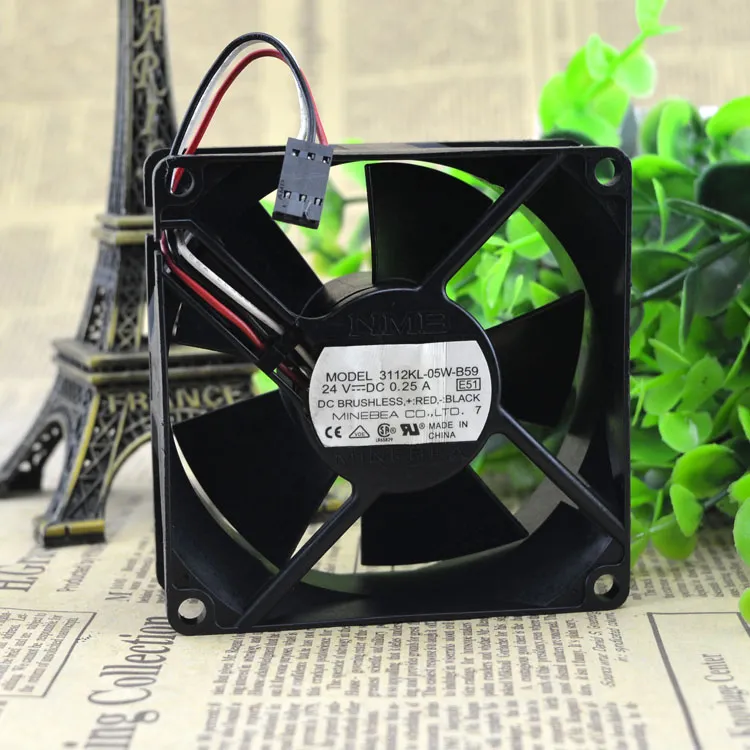 NMB 3112KL-05W-B59 24V 0.25A inverter DC cooling fan NMB 3112KL-05W-B59 24V 0.25A inverter DC cooling fan
