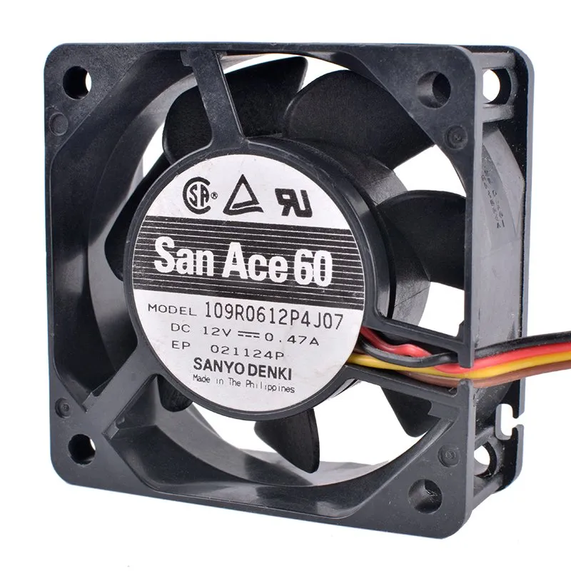 Sanyo 109R0612P4J07 12V 0.47A Double ball bearing cooling fan Sanyo 109R0612P4J07 12V 0.47A Double ball bearing cooling fan