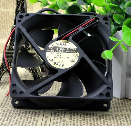 ADDA AD0912MB-A70GL 92*92*25 12V 0.17A mute chassis fan ADDA AD0912MB-A70GL 92*92*25 12V 0.17A mute chassis fan
