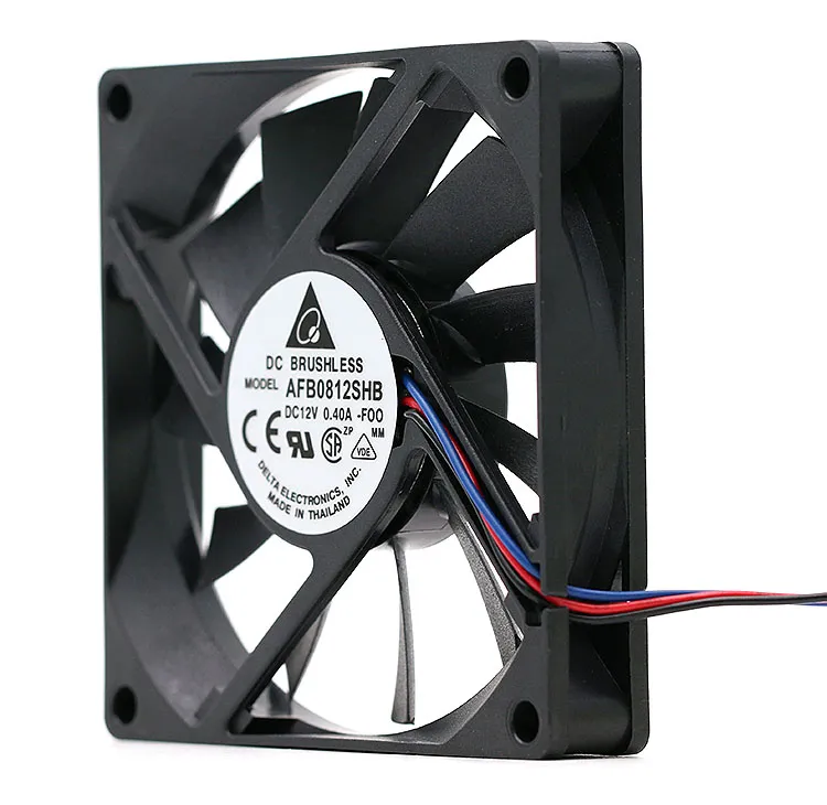 Delta AFB0812SHB 80*80*15mm 12V 0.40A 3Wire Computer Cooler Cooling Fan Delta AFB0812SHB 80*80*15mm 12V 0.40A 3Wire Computer Cooler Cooling Fan