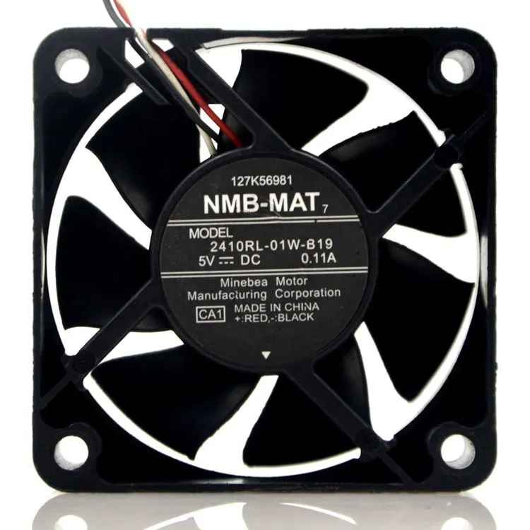 NMB 2410RL-01W-B19 5V 0.11A cooling fan NMB 2410RL-01W-B19 5V 0.11A cooling fan