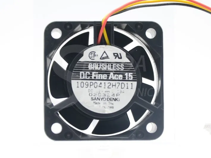 Sanyo 109P0412H7D11 40*40*15mm DC12V 0.13A TV set axial cooling fan Sanyo 109P0412H7D11 40*40*15mm DC12V 0.13A TV set axial cooling fan