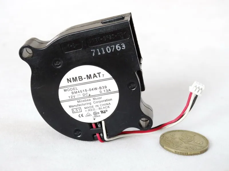 NMB BM4515-04W-B39 DC12V 0.13A ball bearing centrifugal cooling fan NMB BM4515-04W-B39 DC12V 0.13A ball bearing centrifugal cooling fan