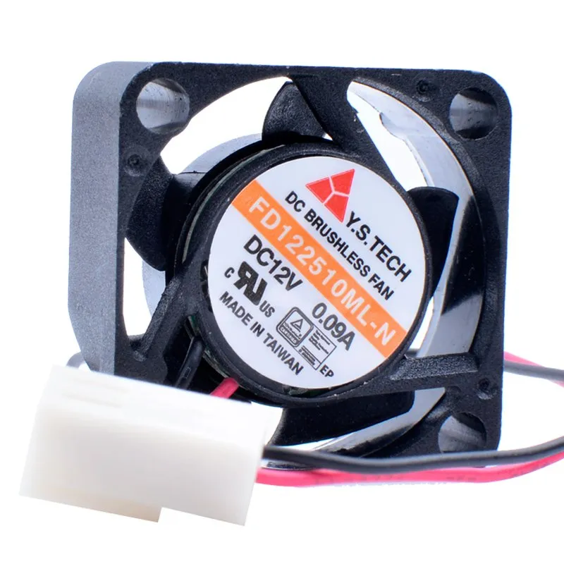 Y.C.TECH FD122510ML-N DC12V 0.09A Double ball miniature cooling fan Y.C.TECH FD122510ML-N DC12V 0.09A Double ball miniature cooling fan