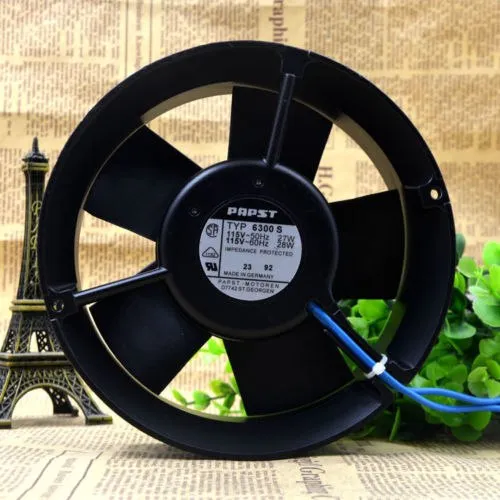 EBM PAPST TYP 6300S 115V 27W 17CM High Temperature Cooling Fan EBM PAPST TYP 6300S 115V 27W 17CM High Temperature Cooling Fan