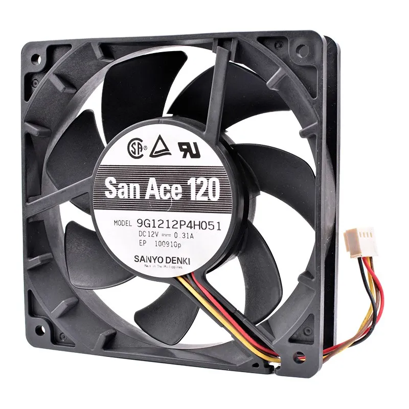Sanyo 9G1212P4H051 DC12V 0.31A 4pin PWM Computer Cooling Fan Sanyo 9G1212P4H051 DC12V 0.31A 4pin PWM Computer Cooling Fan