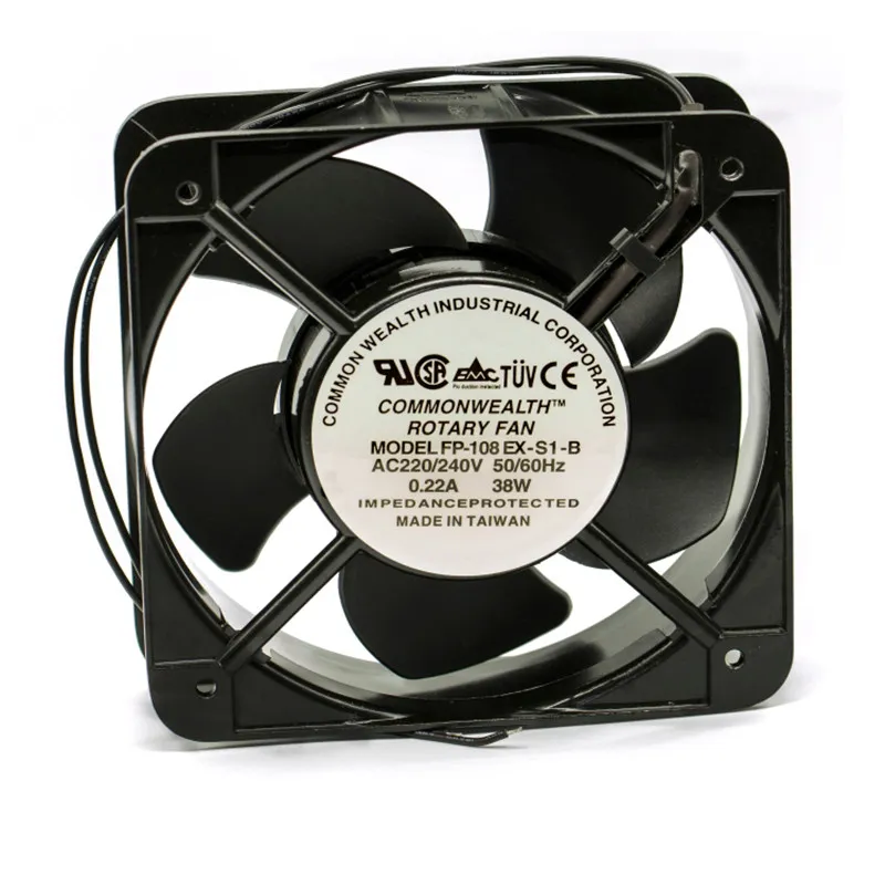 COMMONWEALTH ROTARY FAN FP-108EX-S1-B AC220V 38W industiral Double ball bearing electrical cabinet cooling fan COMMONWEALTH ROTARY FAN FP-108EX-S1-B AC220V 38W industiral Double ball bearing electrical cabinet cooling fan