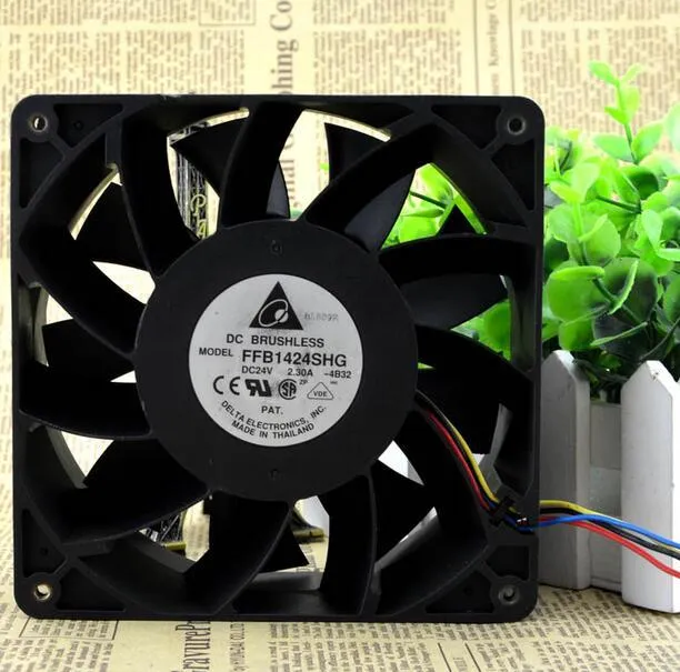 Delta FFB1424SHG DC24V 2.30A 140*140*50mm 4-wire cooling fan Delta FFB1424SHG DC24V 2.30A 140*140*50mm 4-wire cooling fan