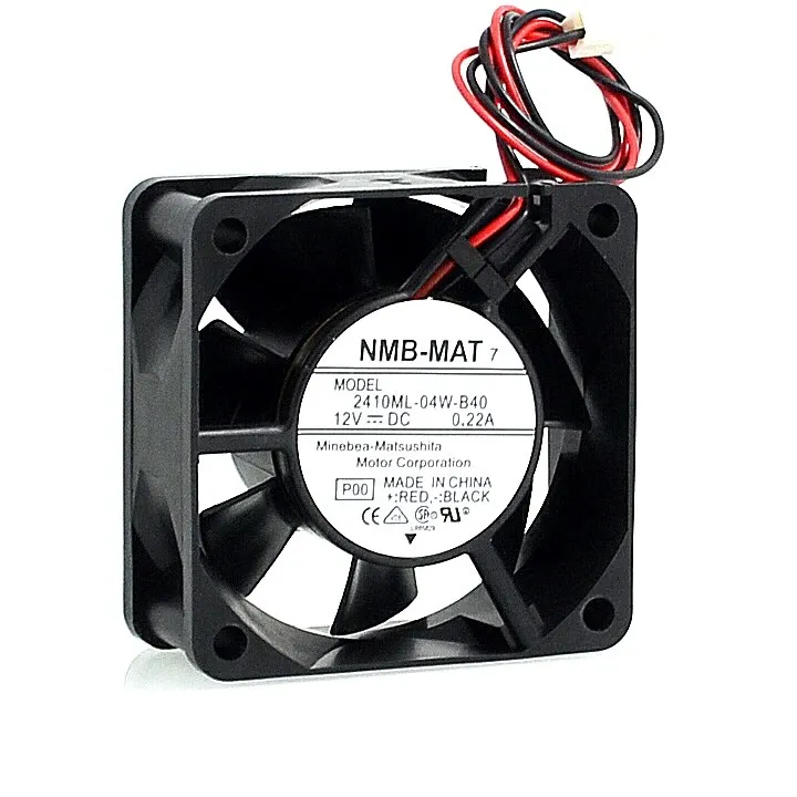 NMB 2410ML-04W-B40 6CM 12V 0.22A two-wire double ball bearing fan NMB 2410ML-04W-B40 6CM 12V 0.22A two-wire double ball bearing fan