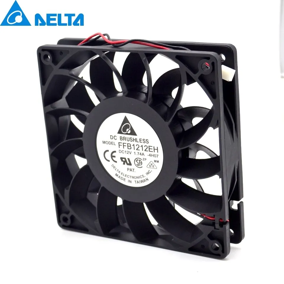 Delta FFB1212EH 12V 1.74A dual ball bearing cooling fan Delta FFB1212EH 12V 1.74A dual ball bearing cooling fan