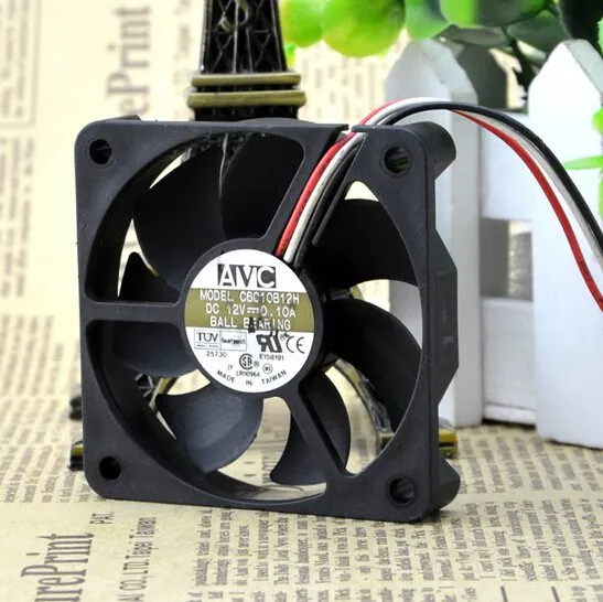 AVC C6010B12H 60*60*10 12V 0.10A 6CM CPU chassis power supply fan AVC C6010B12H 60*60*10 12V 0.10A 6CM CPU chassis power supply fan