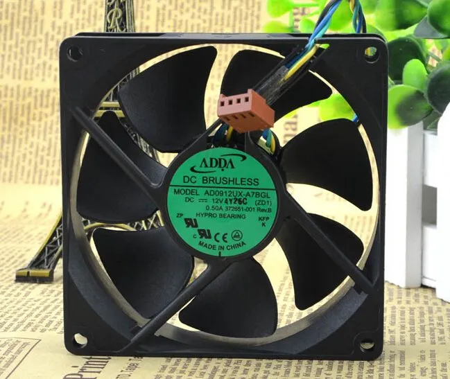 ADDA AD0912UX-A7BGL DC12V 0.33A CPU chassis server inverter cooling fans ADDA AD0912UX-A7BGL DC12V 0.33A CPU chassis server inverter cooling fans