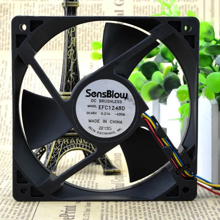 Delta EFC1248D-S30A 48V 0.21A 4wire PWM fan Huawei switches Delta EFC1248D-S30A 48V 0.21A 4wire PWM fan Huawei switches