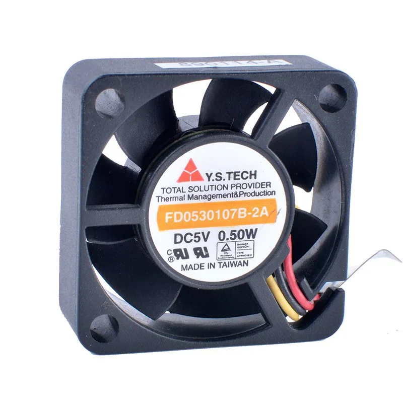 Y.S.TECH FD0530107B-2A 3cm 30mm fan 5V 0.50W Double ball bearing micro cooling device fan Y.S.TECH FD0530107B-2A 3cm 30mm fan 5V 0.50W Double ball bearing micro cooling device fan