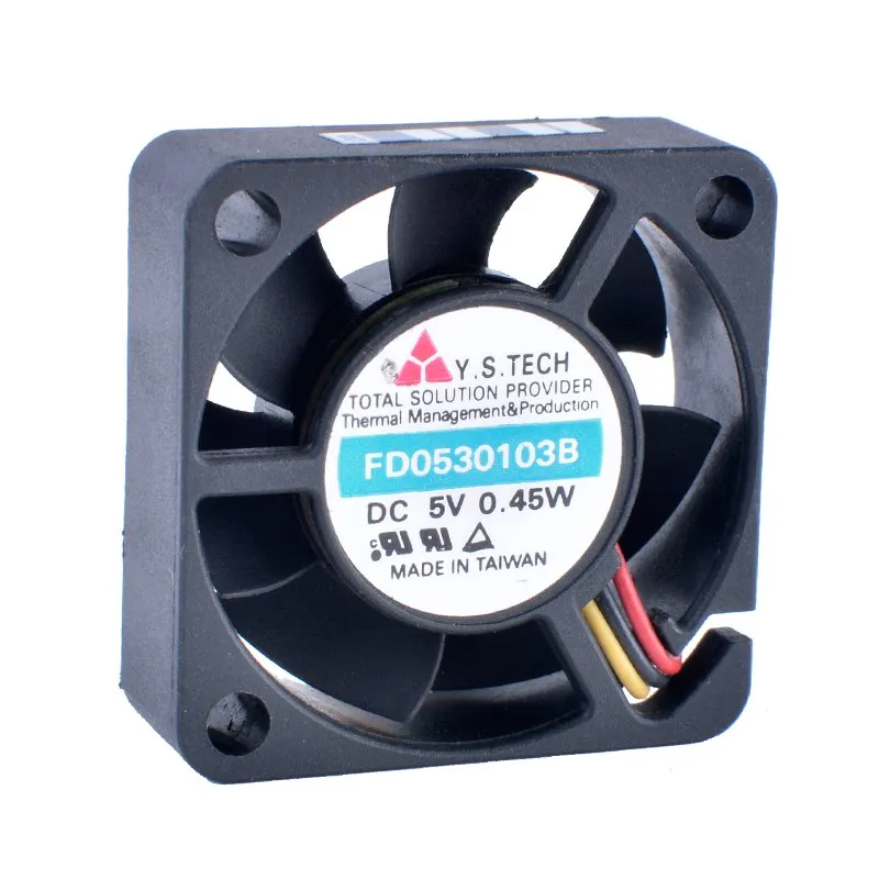 Y.S.TECH FD0530103B 5V 0.45W Double ball bearing micro cooling fan Y.S.TECH FD0530103B 5V 0.45W Double ball bearing micro cooling fan