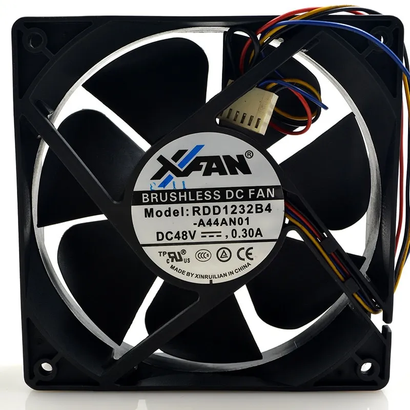 XFAN RDD1232B4-A44AN01 DC48V 0.30A 4-wire brushless cooling fan XFAN RDD1232B4-A44AN01 DC48V 0.30A 4-wire brushless cooling fan