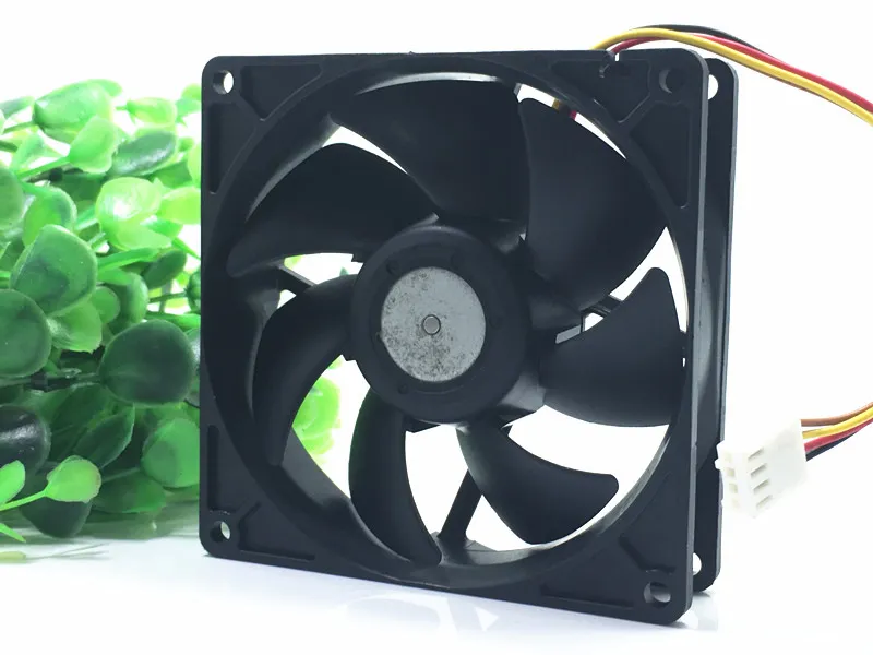 Nidec T92T12MUA7-57 12V 0.25A 4-wire temperature controlled mute fan Nidec T92T12MUA7-57 12V 0.25A 4-wire temperature controlled mute fan