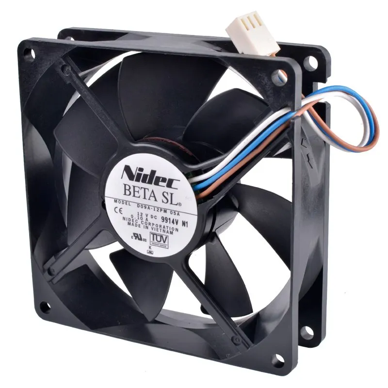 Nidec D09A-12PM 05A DC12V 0.10A Double ball bearing fan Nidec D09A-12PM 05A DC12V 0.10A Double ball bearing fan