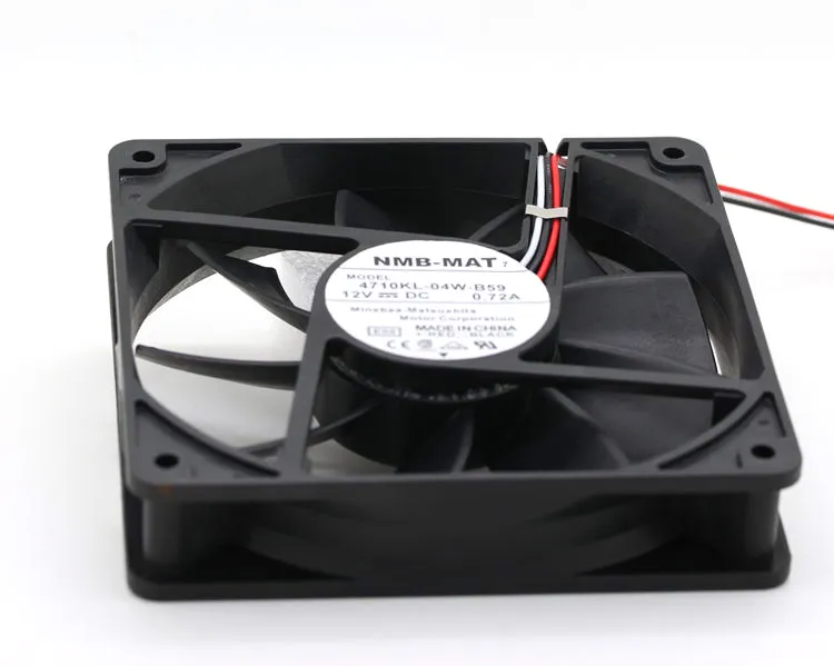 NMB 4710KL-04W-B59 12V 0.72A 120*120*25MM 3 line to stop alarm fan NMB 4710KL-04W-B59 12V 0.72A 120*120*25MM 3 line to stop alarm fan