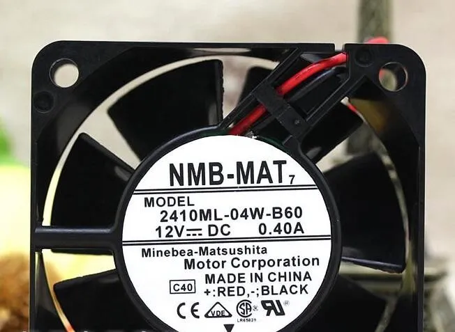 NMB-MAT 2410ML-04W-B60 12VDC 0.40A 60×60×25 fan NMB-MAT 2410ML-04W-B60 12VDC 0.40A 60×60×25 fan
