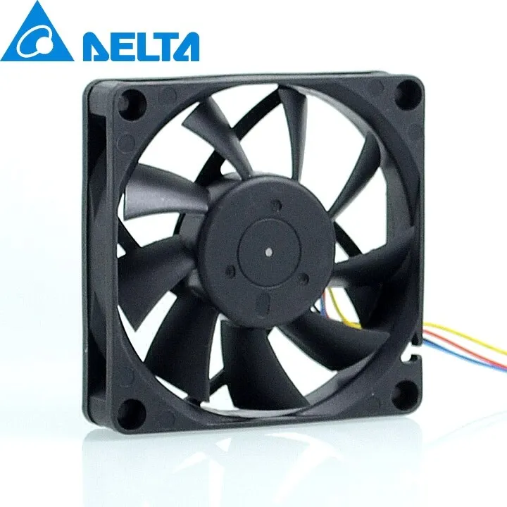 Delta AUB0712MB 12V 0.24A 7cm 4-pin PWM CPU cooling fan Delta AUB0712MB 12V 0.24A 7cm 4-pin PWM CPU cooling fan