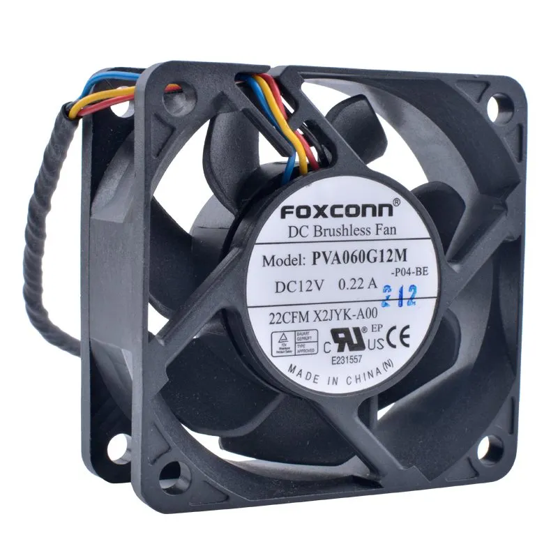 FOXCONN PVA06G12M DC12V 0.22A DC Brushless cooling fan FOXCONN PVA06G12M DC12V 0.22A DC Brushless cooling fan