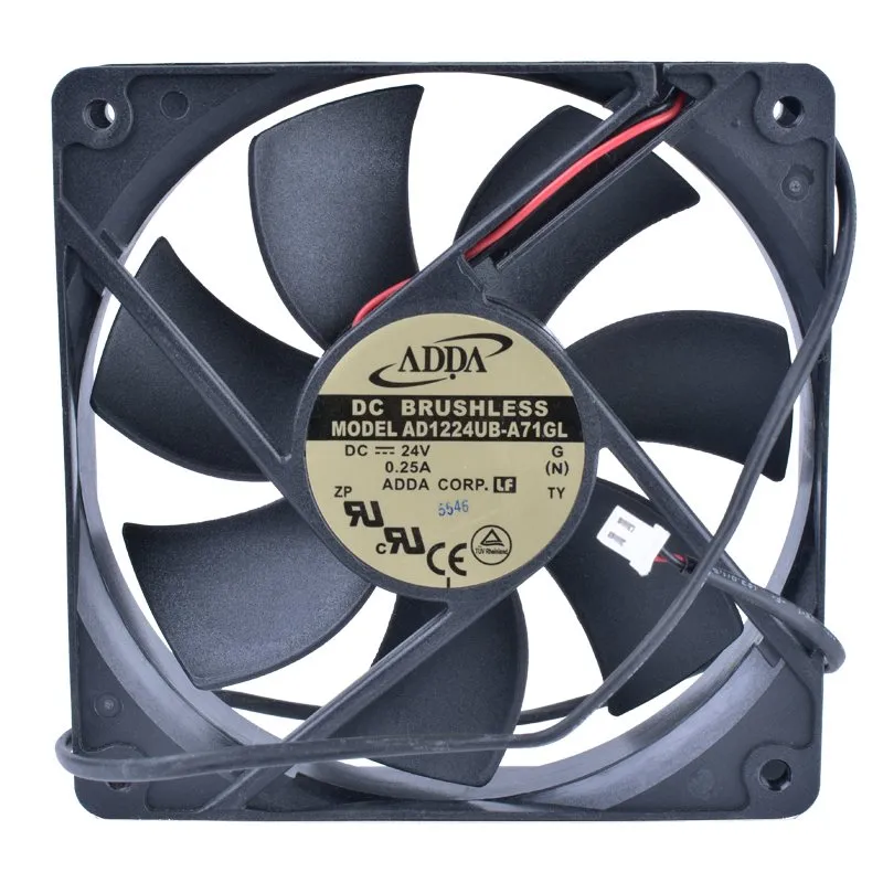 ADDA AD1224UB-A71GL 24V 0.25A Double ball bearing inverter cooling fan ADDA AD1224UB-A71GL 24V 0.25A Double ball bearing inverter cooling fan