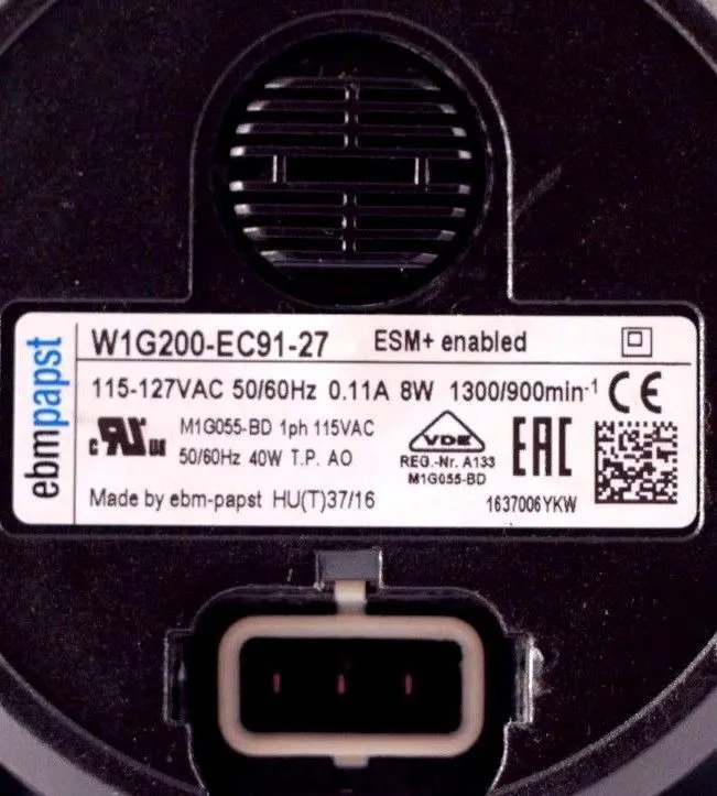 EBM-PAPST W1G0-EC91-27 115VAC 9-7/8″ Round Axial Fan EBM-PAPST W1G0-EC91-27 115VAC 9-7/8″ Round Axial Fan