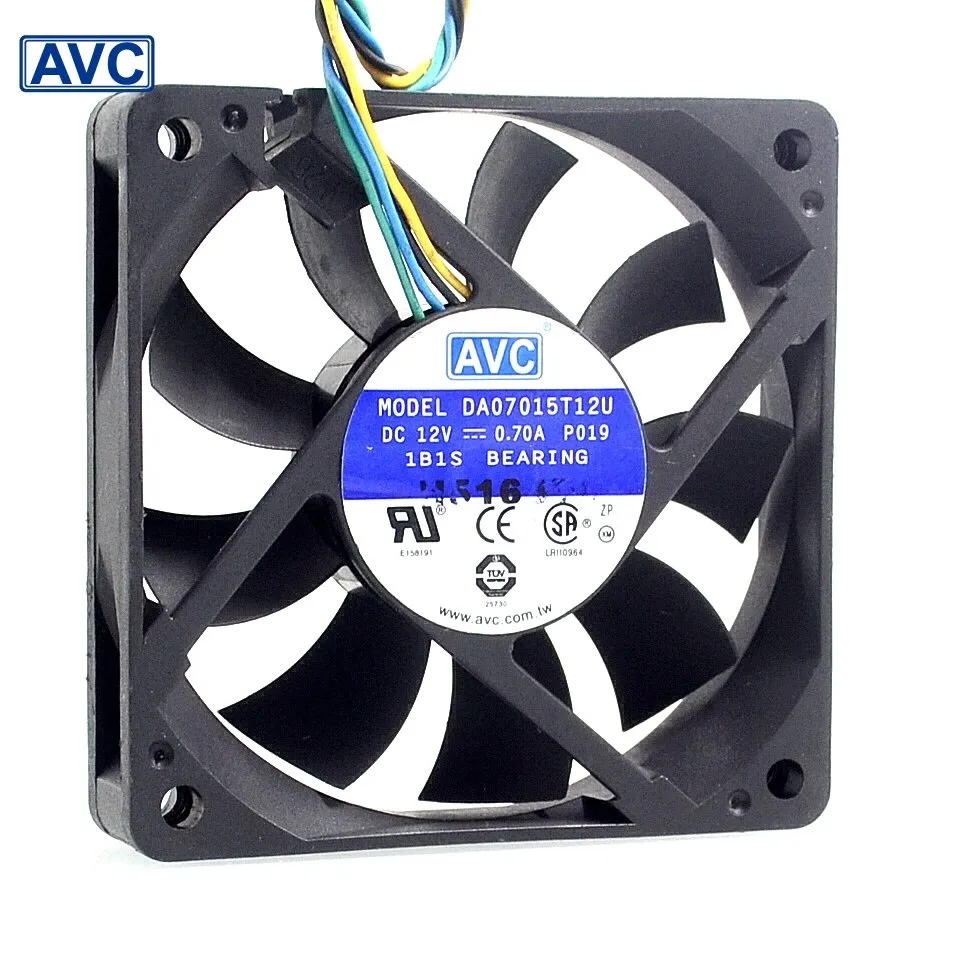 AVC DA07015T12U 7CM 12V 0.7A 6000 turn four sewing Intelligent Speed fan AVC DA07015T12U 7CM 12V 0.7A 6000 turn four sewing Intelligent Speed fan