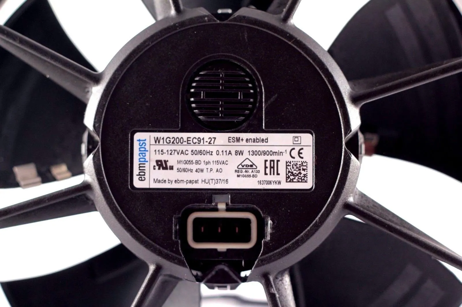 EBM-PAPST W1G0-EC91-27 115VAC 9-7/8″ Round Axial Fan EBM-PAPST W1G0-EC91-27 115VAC 9-7/8″ Round Axial Fan