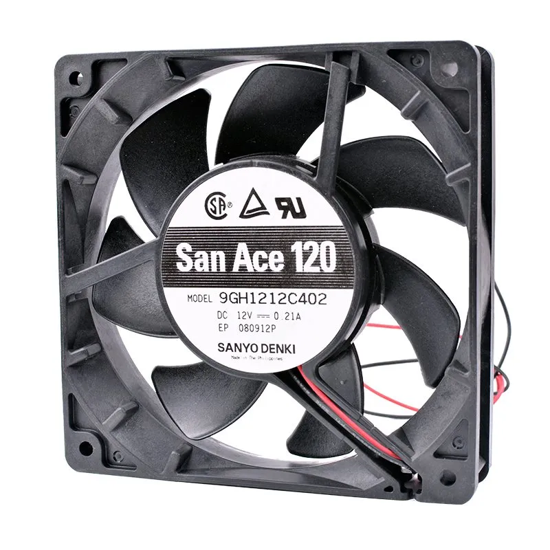 Sanyo 9GH1212C402 12CM DC12V 0.21A server cooling fan Sanyo 9GH1212C402 12CM DC12V 0.21A server cooling fan