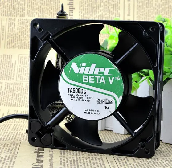 Nidec A34362-87 48V 127x127x38mm high temperature cooling fan Nidec A34362-87 48V 127x127x38mm high temperature cooling fan