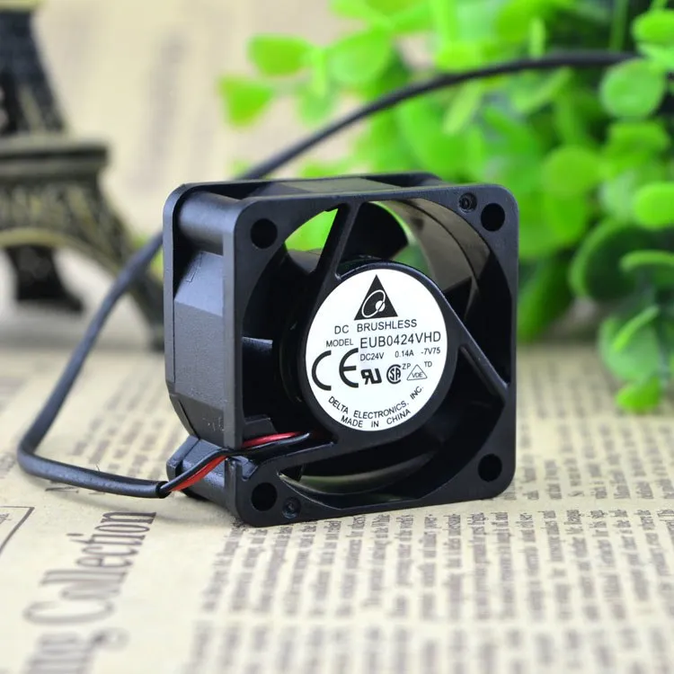 Delta EUB0424VHD DC24v 0.14A 2 line cooling fan Delta EUB0424VHD DC24v 0.14A 2 line cooling fan