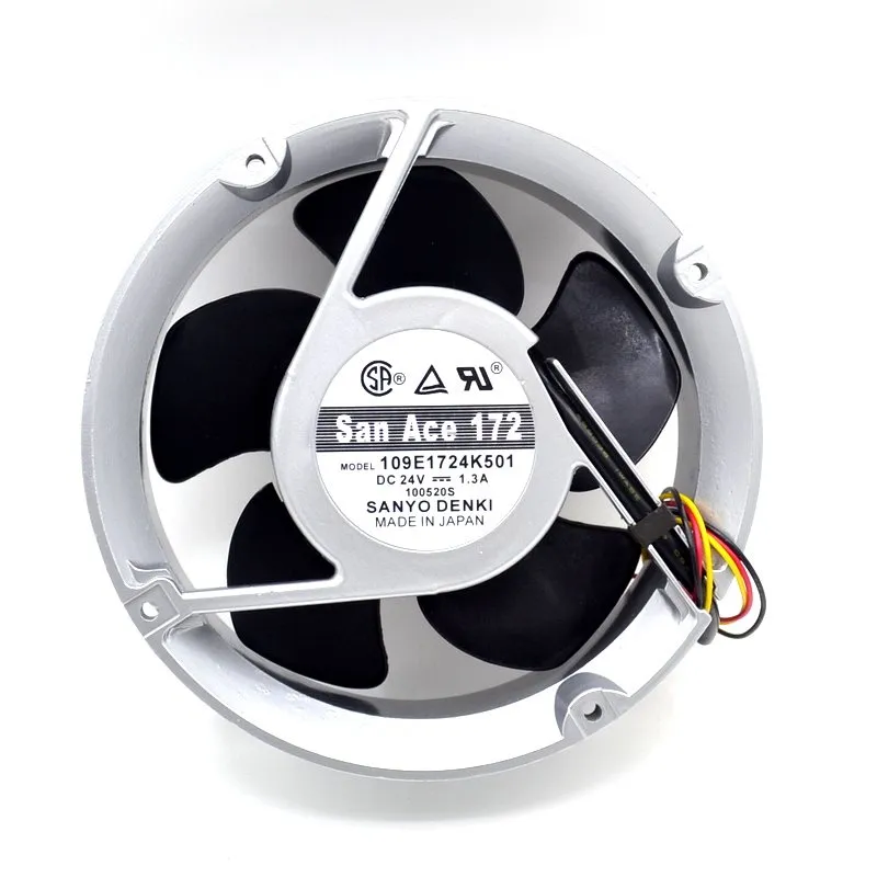 SANYO 109E1724K501 DC24V 1.3A 17CM cooling fan SANYO 109E1724K501 DC24V 1.3A 17CM cooling fan