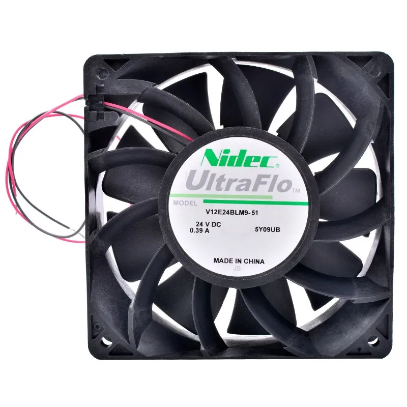 Nidec V12E24BLM9-51 DC 24V 0.39A server cooling fan Nidec V12E24BLM9-51 DC 24V 0.39A server cooling fan
