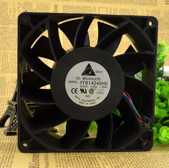 Delta FFB1424SHG DC24V 2.30A 140*140*50mm 4-wire cooling fan Delta FFB1424SHG DC24V 2.30A 140*140*50mm 4-wire cooling fan