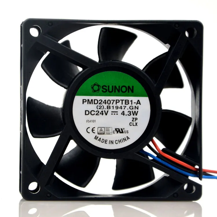 SUNON PMD2407PTB1-A 24V 4.3W 7CM 3wire inverter case fan SUNON PMD2407PTB1-A 24V 4.3W 7CM 3wire inverter case fan