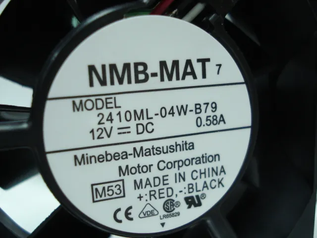 NMB 2410ML-04W-B79 -F62 6cm DC12V 0.58A 3Wire server inverter Cooling fan NMB 2410ML-04W-B79 -F62 6cm DC12V 0.58A 3Wire server inverter Cooling fan