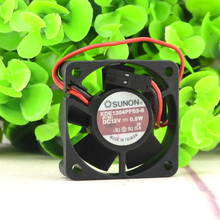 SUNON KDE1204PFS3-8 12V 0.5W 4CM 2-wire cooling fan SUNON KDE1204PFS3-8 12V 0.5W 4CM 2-wire cooling fan