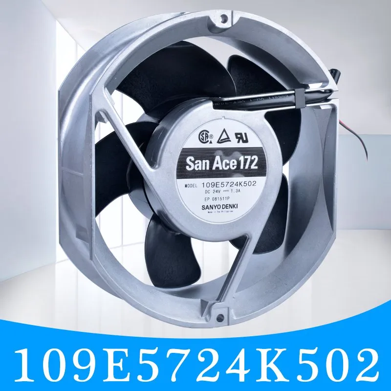 Sanyo 109E5724K502 DC24V 1.30A double ball strong wind volume cooling fan Sanyo 109E5724K502 DC24V 1.30A double ball strong wind volume cooling fan