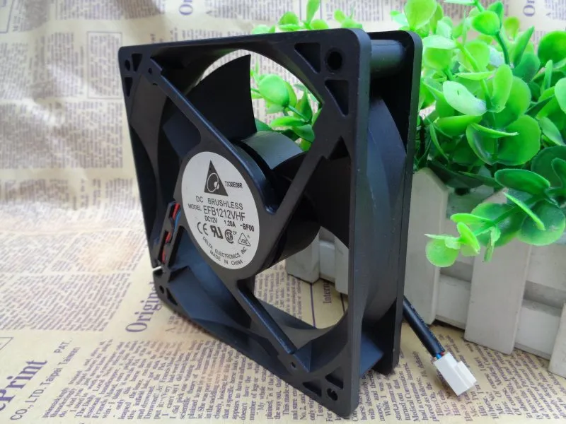 Delta EFB1212VHF 120x120x32mm DC 12V 1.20A 3Lines Axial Cooling Fan Delta EFB1212VHF 120x120x32mm DC 12V 1.20A 3Lines Axial Cooling Fan
