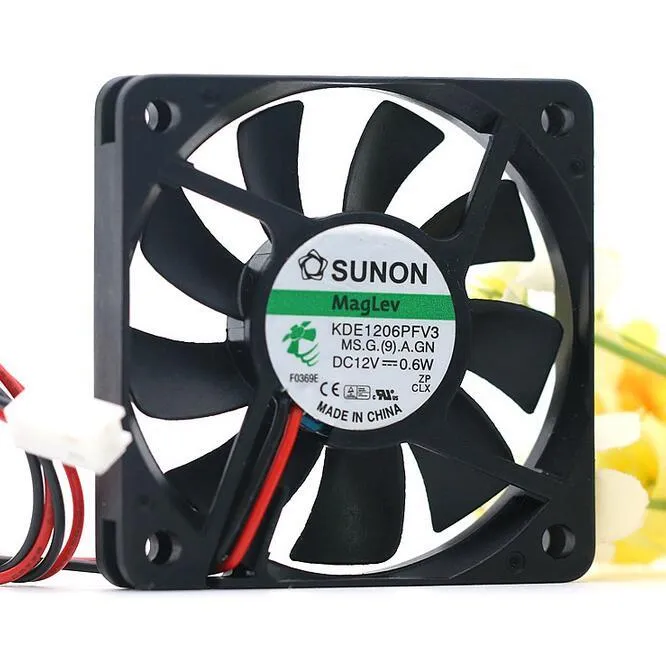 SUNON KDE1206PFV3 DC12V 0.6W 2-wire Cooling Fan SUNON KDE1206PFV3 DC12V 0.6W 2-wire Cooling Fan